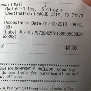 Proof of shipping